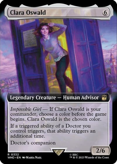Clara Oswald Extended Art Universes Beyond: Doctor Who Magic card