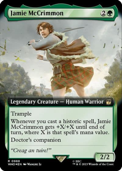 Jamie McCrimmon Extended Art Surge Foil Universes Beyond: Doctor Who Magic card