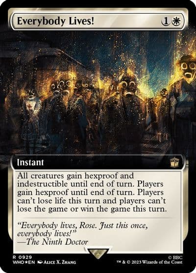 Everybody Lives Extended Art Surge Foil Universes Beyond: Doctor Who Magic card