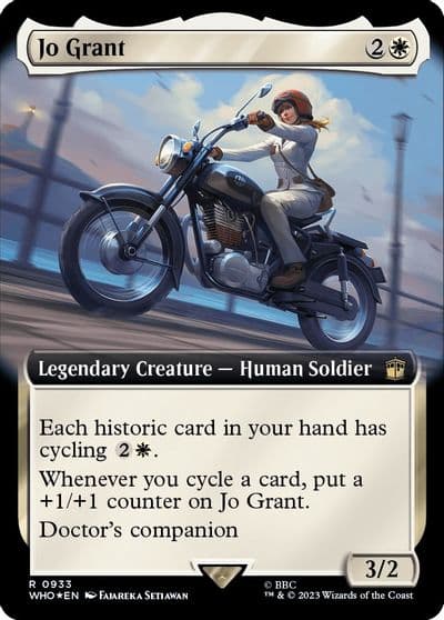Jo Grant Extended Art Surge Foil Universes Beyond: Doctor Who Magic card