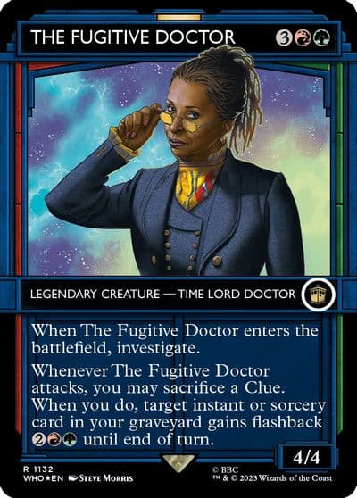 The Fugitive Doctor Showcase Surge Foil Universes Beyond: Doctor Who Magic card