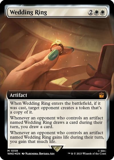 Wedding Ring Extended Art Surge Foil Universes Beyond: Doctor Who Magic card