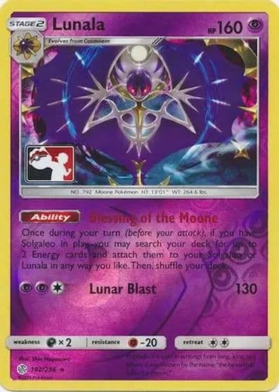 Lunala League & Championship Cards Pokemon card