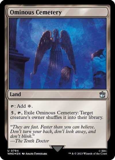 Ominous Cemetery Surge Foil Universes Beyond: Doctor Who Magic card