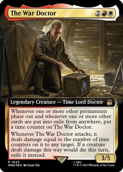 The War Doctor Extended Art Surge Foil Universes Beyond: Doctor Who Magic card