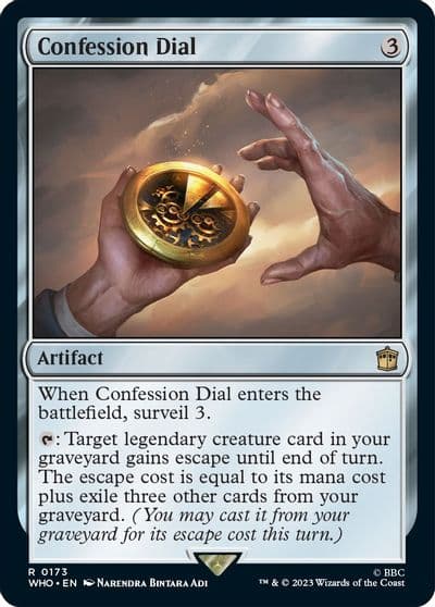 Confession Dial Universes Beyond: Doctor Who Magic card
