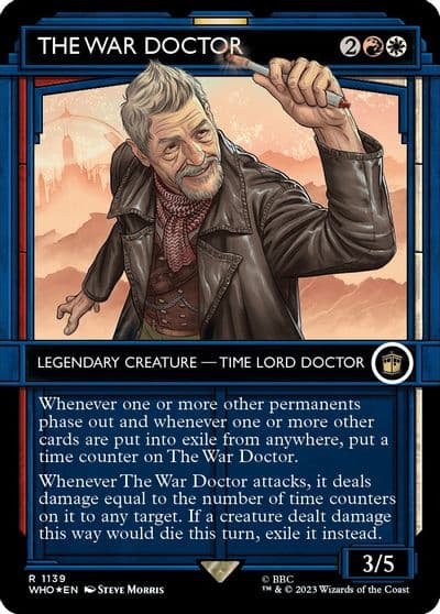The War Doctor Showcase Surge Foil Universes Beyond: Doctor Who Magic card