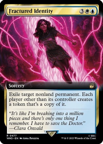 Fractured Identity Extended Art Universes Beyond: Doctor Who Magic card