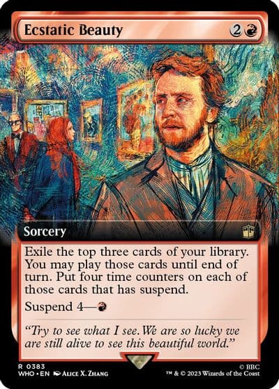 Ecstatic Beauty Extended Art Universes Beyond: Doctor Who Magic card