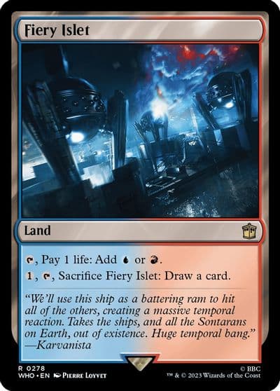 Fiery Islet Universes Beyond: Doctor Who Magic card