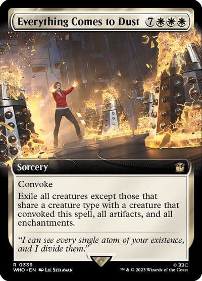 Everything Comes to Dust Extended Art Universes Beyond: Doctor Who Magic card