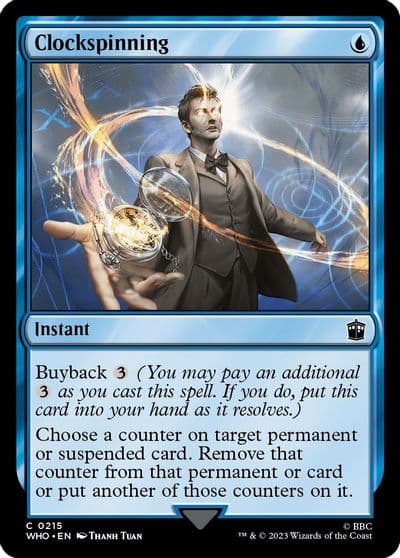Clockspinning Universes Beyond: Doctor Who Magic card
