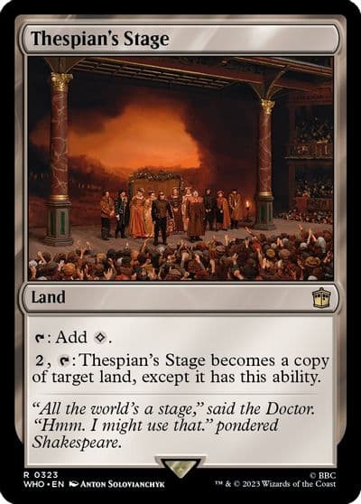 Thespians Stage Universes Beyond: Doctor Who Magic card