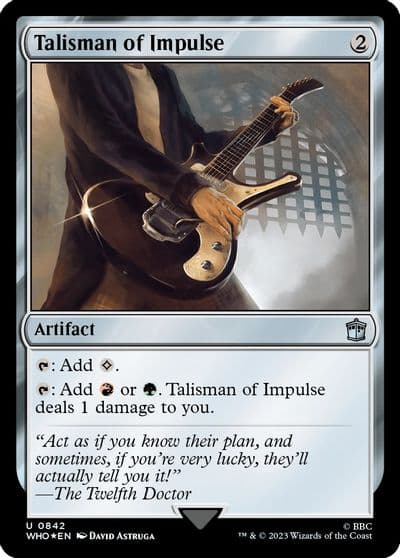 Talisman of Impulse Surge Foil Universes Beyond: Doctor Who Magic card