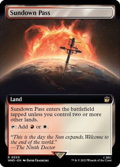 Sundown Pass Extended Art Universes Beyond: Doctor Who Magic card