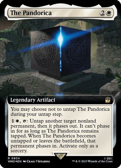 The Pandorica Extended Art Surge Foil Universes Beyond: Doctor Who Magic card