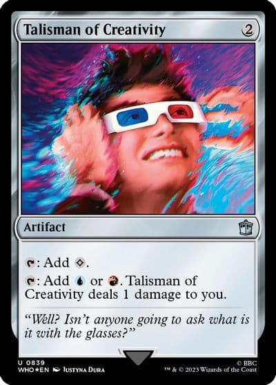 Talisman of Creativity Surge Foil Universes Beyond: Doctor Who Magic card