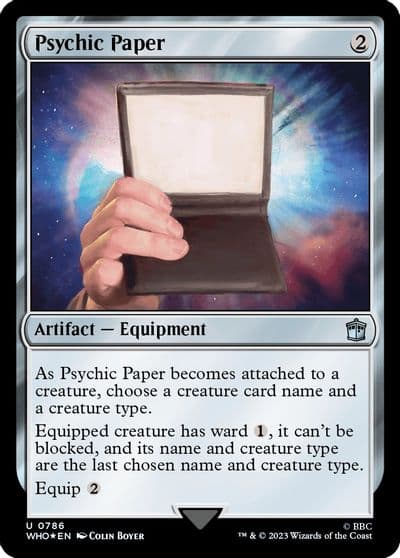 Psychic Paper Surge Foil Universes Beyond: Doctor Who Magic card