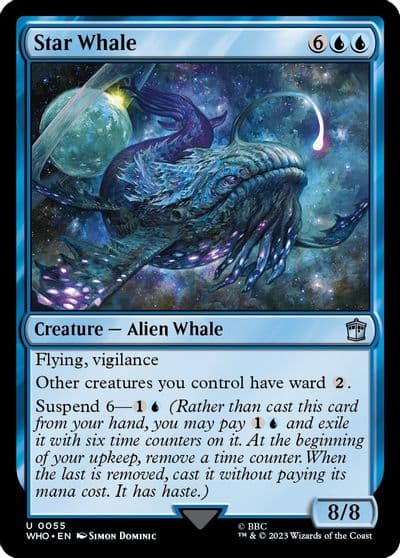 Star Whale Universes Beyond: Doctor Who Magic card