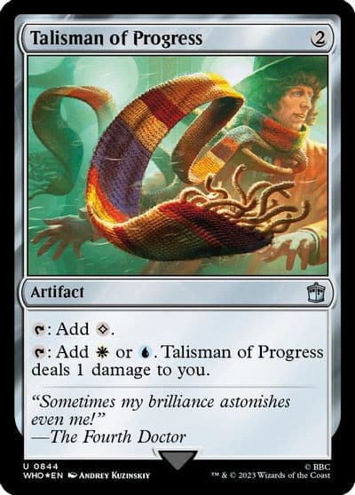 Talisman of Progress Surge Foil Universes Beyond: Doctor Who Magic card