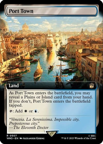 Port Town Extended Art Universes Beyond: Doctor Who Magic card
