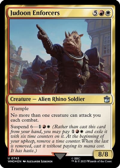 Judoon Enforcers Surge Foil Universes Beyond: Doctor Who Magic card