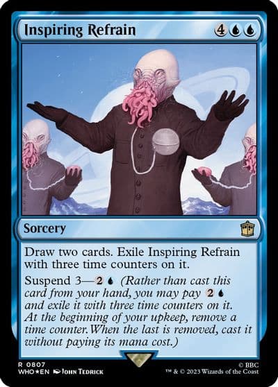 Inspiring Refrain Surge Foil Universes Beyond: Doctor Who Magic card