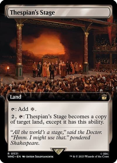 Thespians Stage Extended Art Universes Beyond: Doctor Who Magic card