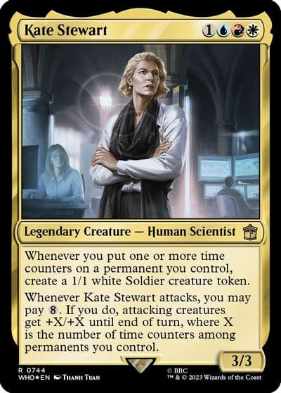 Kate Stewart Surge Foil Universes Beyond: Doctor Who Magic card