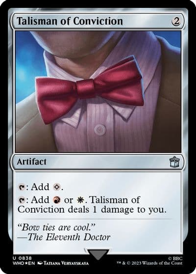 Talisman of Conviction Surge Foil Universes Beyond: Doctor Who Magic card