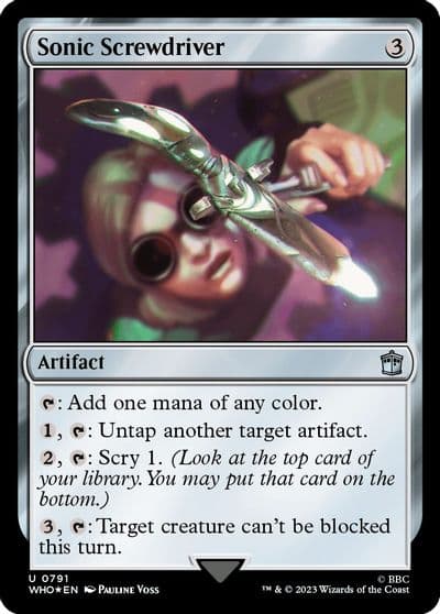 Sonic Screwdriver 0791 Surge Foil Universes Beyond: Doctor Who Magic card