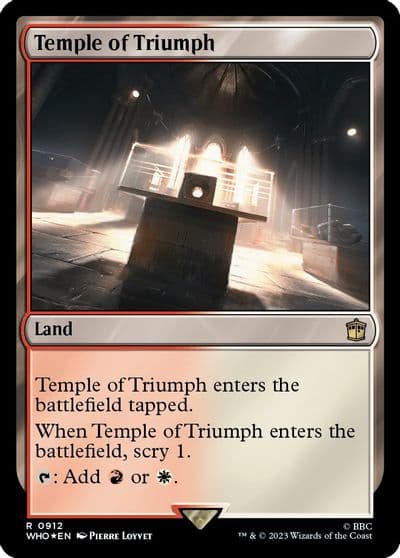 Temple of Triumph Surge Foil Universes Beyond: Doctor Who Magic card