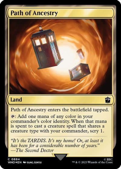 Path of Ancestry Surge Foil Universes Beyond: Doctor Who Magic card