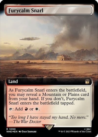 Furycalm Snarl Extended Art Surge Foil Universes Beyond: Doctor Who Magic card