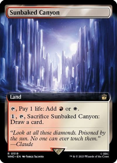 Sunbaked Canyon Extended Art Universes Beyond: Doctor Who Magic card