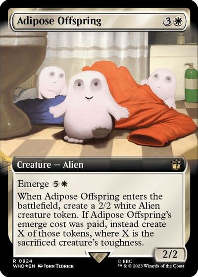 Adipose Offspring Extended Art Surge Foil Universes Beyond: Doctor Who Magic card