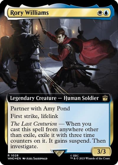 Rory Williams Extended Art Surge Foil Universes Beyond: Doctor Who Magic card