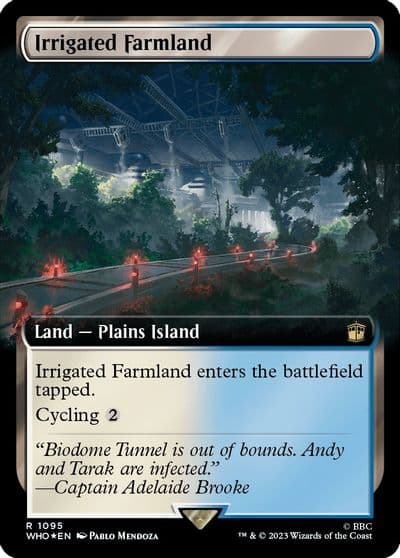 Irrigated Farmland Extended Art Surge Foil Universes Beyond: Doctor Who Magic card