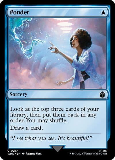 Ponder Universes Beyond: Doctor Who Magic card