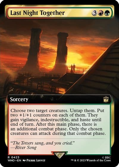 Last Night Together Extended Art Universes Beyond: Doctor Who Magic card
