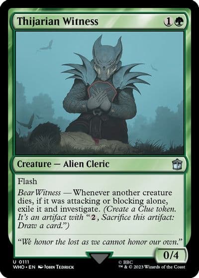 Thijarian Witness Universes Beyond: Doctor Who Magic card