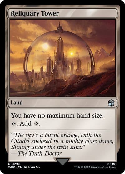Reliquary Tower Universes Beyond: Doctor Who Magic card