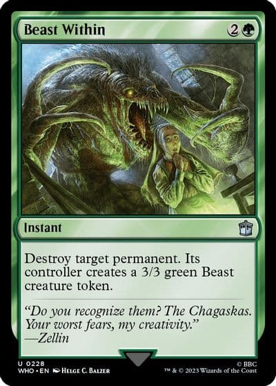 Beast Within Universes Beyond: Doctor Who Magic card