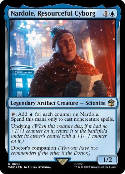 Nardole Resourceful Cyborg Surge Foil Universes Beyond: Doctor Who Magic card