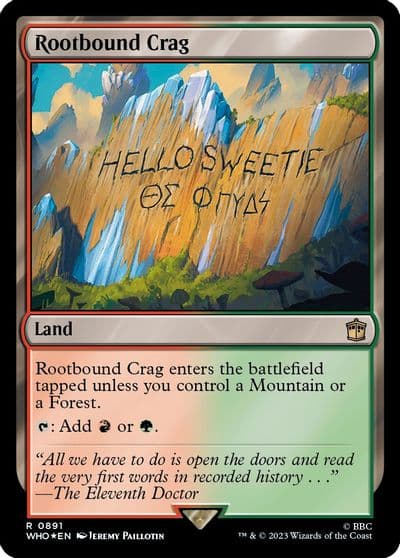 Rootbound Crag Surge Foil Universes Beyond: Doctor Who Magic card