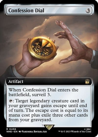 Confession Dial Extended Art Universes Beyond: Doctor Who Magic card