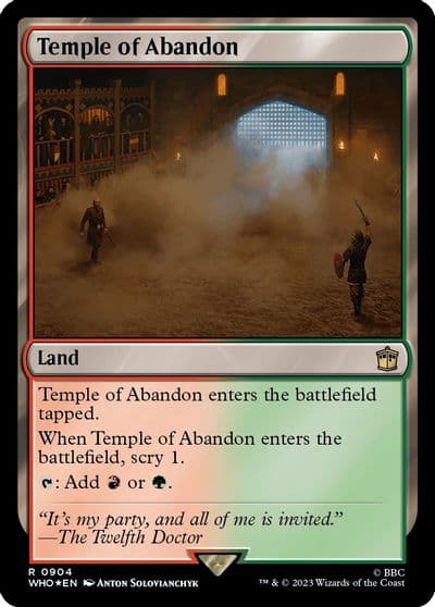 Temple of Abandon Surge Foil Universes Beyond: Doctor Who Magic card