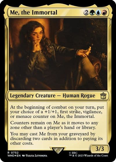 Me the Immortal Surge Foil Universes Beyond: Doctor Who Magic card