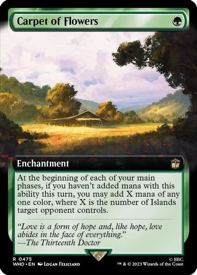 Carpet of Flowers Extended Art Universes Beyond: Doctor Who Magic card