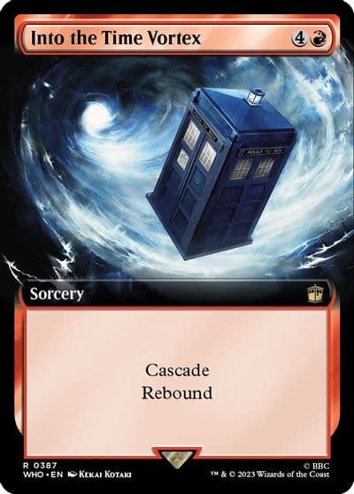 Into the Time Vortex Extended Art Universes Beyond: Doctor Who Magic card
